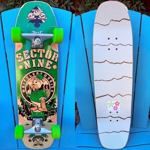 SECTOR 9 WOODSHED COMPLETE CRUISER SKATEBOARD COMPLETE 8.75” G-BONES 64MM WHEELS